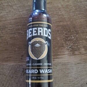 Beerds Beard Wash, Stop Beard itch, clean beard and face, healthy beard growth